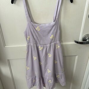 Altar'd State Lavender Dress with Daisy Embroidery